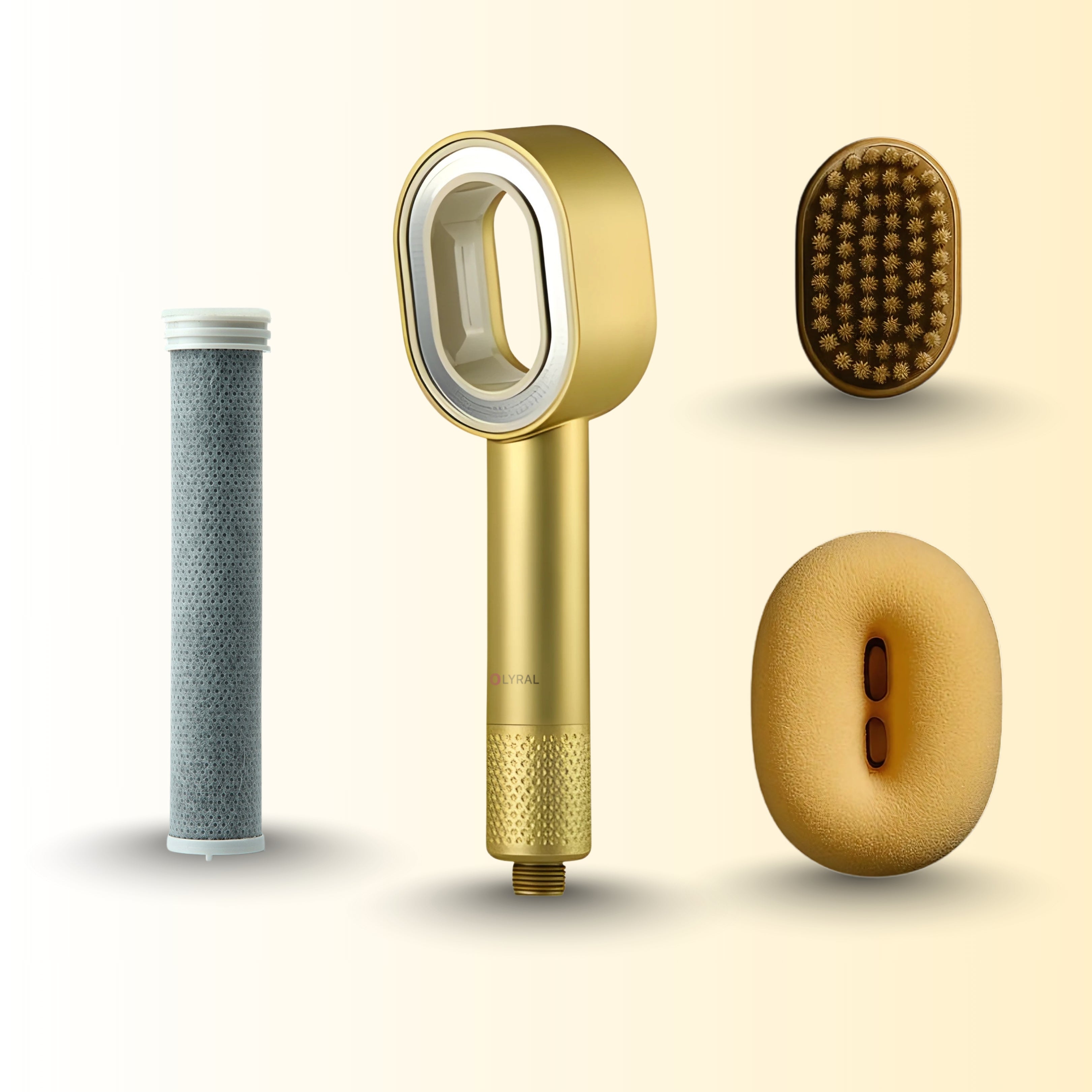 The Golden Filtered Showerhead